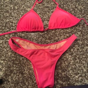 VS Hot Pink Bikini!